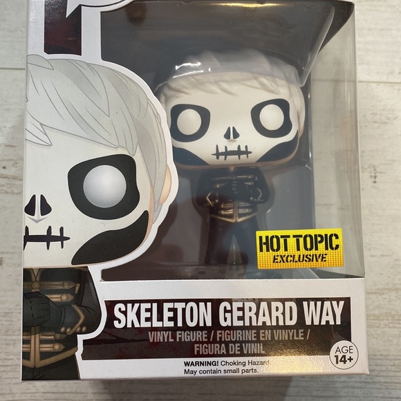 2/$125 Funko Pop Skeleton Gerard Way #41 My Chemical Romance Figure - Picture 3 of 9
